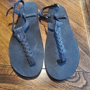 Rainbow T-Strap Sandals size 7.5-8.5 like new